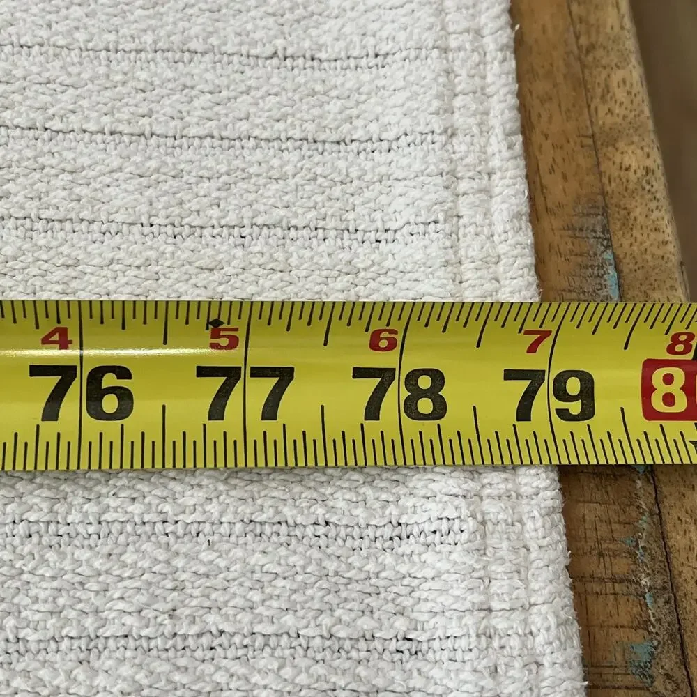 Vintage Ralph Lauren Ivory 100% Cotton Woven King Bedspread Cover